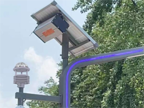 智慧燈桿氣象傳感器案例實(shí)拍